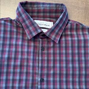 Mizzen+Main Leeward Trim Fit Dress Shirt Size XL